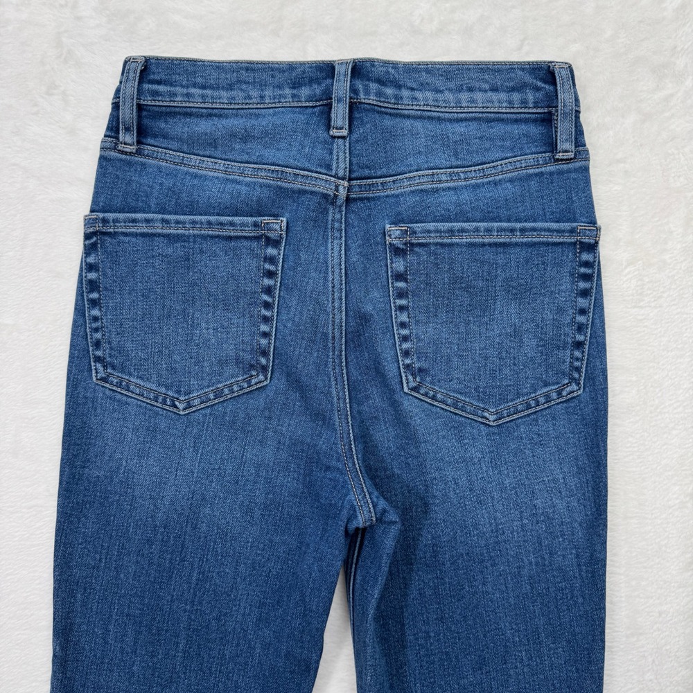 DKNY Jeans Womens 26 Blue High Rise Skinny Stretch Denim Dark Wash - Picture 9 of 12